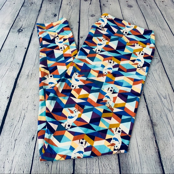 LuLaRoe Pants - LuLaRoe | Disney Olaf Leggings TC2